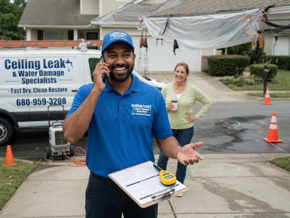Ceiling Leak Cleanup Cushing, TX FAQs